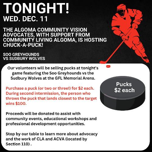 Tonight! We're hosting Chuck A Puck!