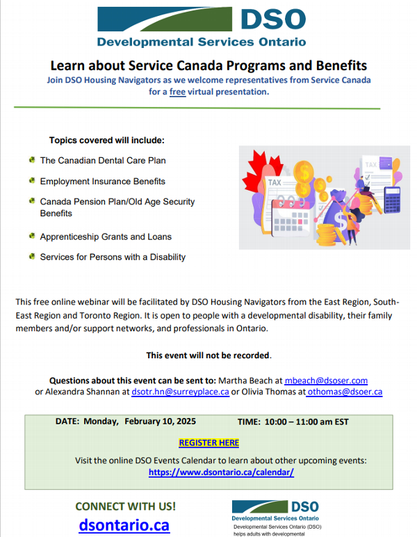 Virtual DSO Info Session @ Services Canada