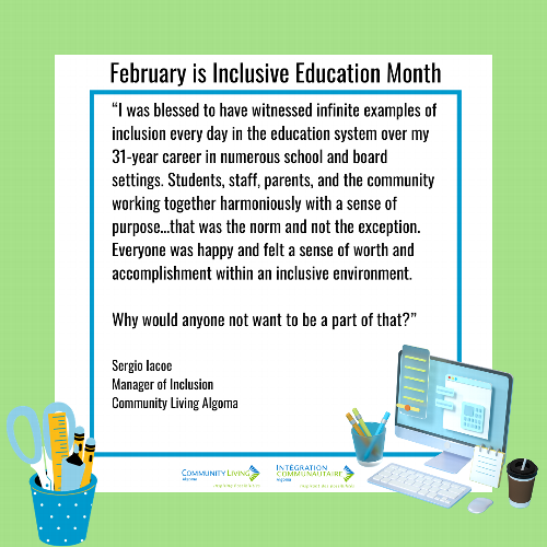 February is Inclusive Education Month!