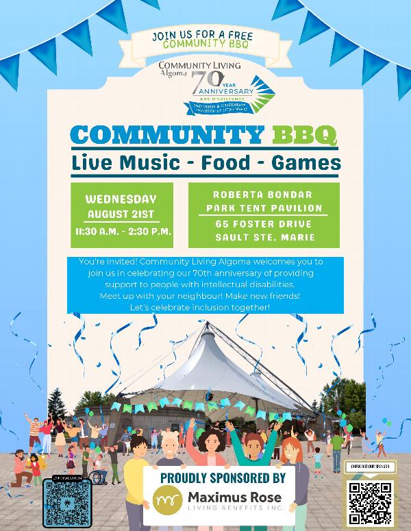 You're invited to our 70th Anniversary Community BBQ!