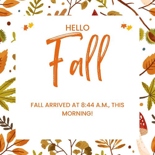 Fall is here!
