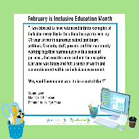 February is Inclusive Education Month!
