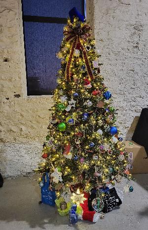 'Everything is Beautiful' tree is now on display and up for bid!